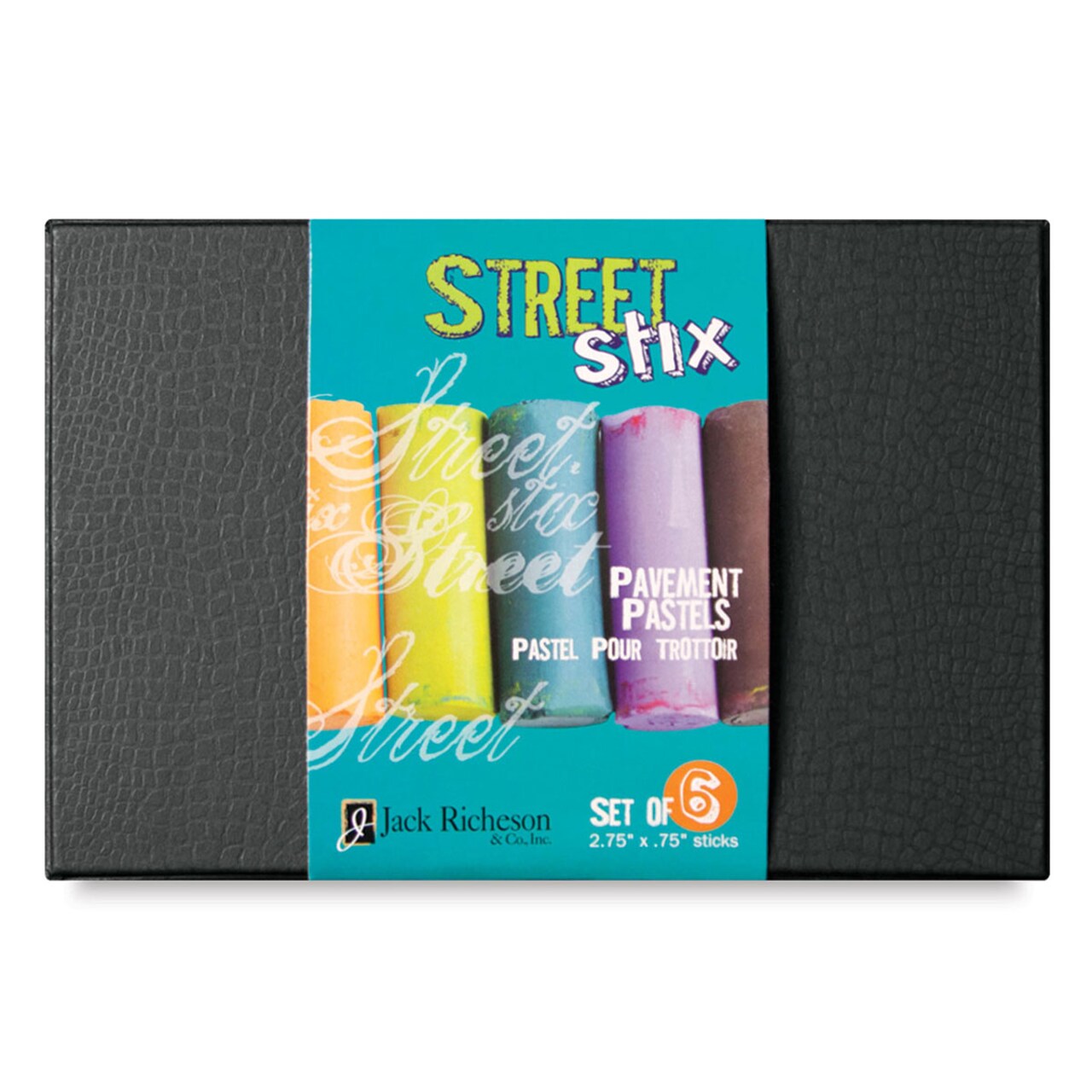 Richeson Street Stix Pavement Pastel Set - Assorted Colors, Set of 6